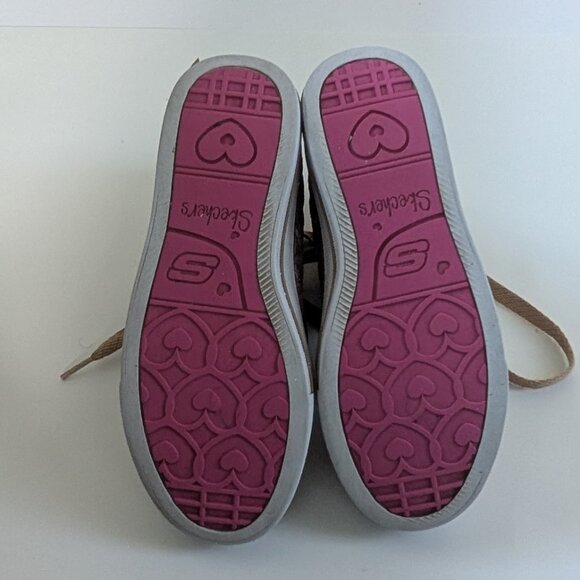 Sketchers Twinkle Toe High Top in Glitter Gold, Big Girl Size 4 - Picture 8 of 13